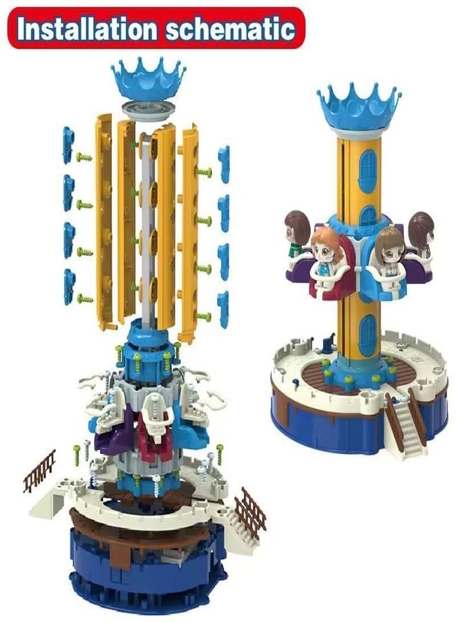 Onecado Playground Paradise stem DIY Assembly Building Toy, Cartoon Toy Jumper for Kids with Lights Music Great Gift for Boys and Girls (95PCS) - Image 5